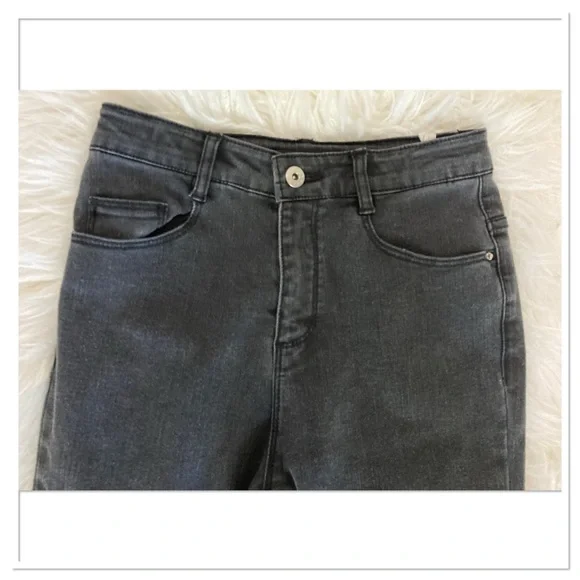 Ikks Flare Jeans Black Wash Size 24 - Picture 3 of 8